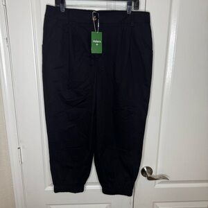 Halara Black Cinched-Hem Pants